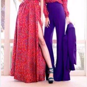 NWT Rachel Zoe 100% Silk Vanessa Pink Abstract Leopard Maxi Dress • Size 2